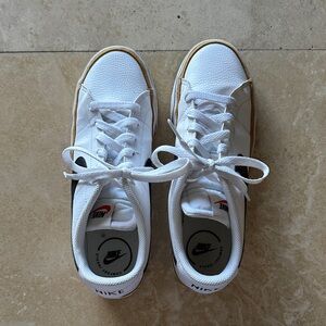 Nike Kids White and Black Sneakers